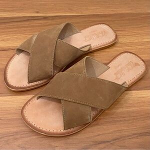 Ariat Brown Cross-Strap Sandals